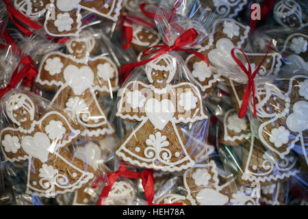 Gingerbreads Natale al mercatino di natale Foto Stock