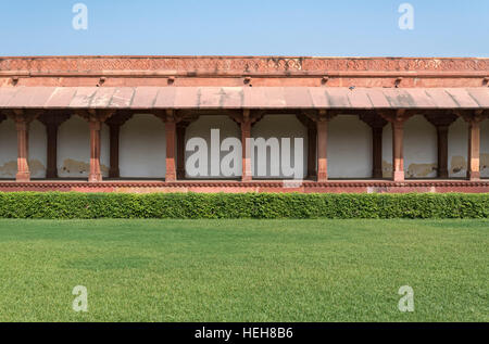 Diwan-i-Aam cortile, Fatehpur Sikri, India Foto Stock