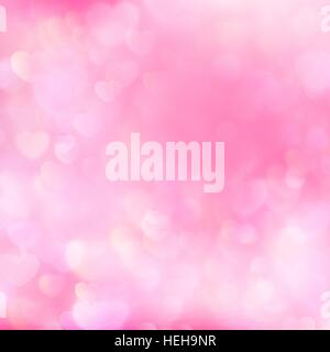 Abstract cuore rosa bokeh sfondo. EPS 10 Illustrazione Vettoriale