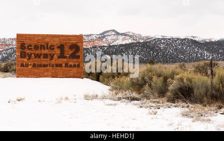 Scenic Byway 12 Tutti American Road Utah USA America del Nord Foto Stock