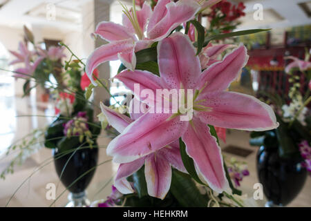 RIXOS Sharm el Sheik, in Egitto - 02 settembre 2015: splendidi fiori deliziosi in uno dei saloni dell'hotel Foto Stock