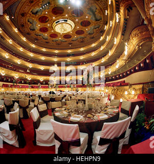 Gran Teatre del Liceu e Barcelona Opera House. Prima di una celebrazione a banchetto. Foto Stock