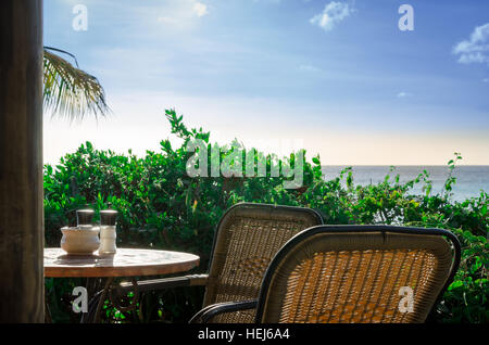 Curacao Porto Mari beach Sunset. Nel tardo pomeriggio nei Caraibi Foto Stock