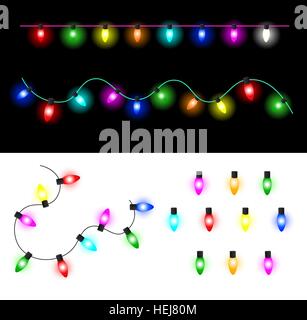 Le luci di Natale Illustrazione Vettoriale