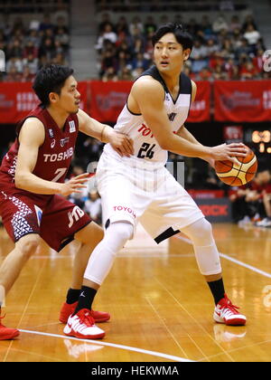 Daiki Tanaka (Alvark), 23 dicembre 2016 - Basket : 2016-17 B.LEAGUE Prima Divisione corrispondenza tra Kawasaki Brave Thunders 87-70 Alvark Tokyo team a Todoroki Arena di Kanagawa, Giappone. (Foto di Sho Tamura/AFLO SPORT) Foto Stock