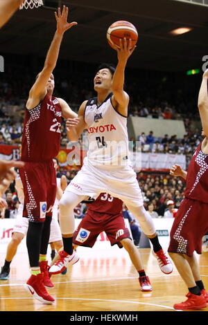 Daiki Tanaka (Alvark), 23 dicembre 2016 - Basket : 2016-17 B.LEAGUE Prima Divisione corrispondenza tra Kawasaki Brave Thunders 87-70 Alvark Tokyo team a Todoroki Arena di Kanagawa, Giappone. (Foto di Sho Tamura/AFLO SPORT) Foto Stock