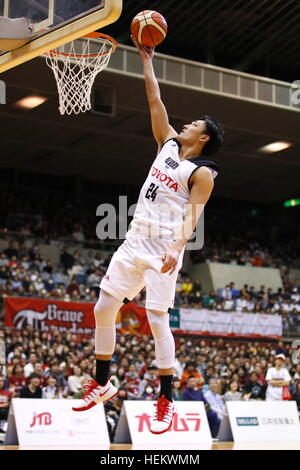 Daiki Tanaka (Alvark), 23 dicembre 2016 - Basket : 2016-17 B.LEAGUE Prima Divisione corrispondenza tra Kawasaki Brave Thunders 87-70 Alvark Tokyo team a Todoroki Arena di Kanagawa, Giappone. (Foto di Sho Tamura/AFLO SPORT) Foto Stock