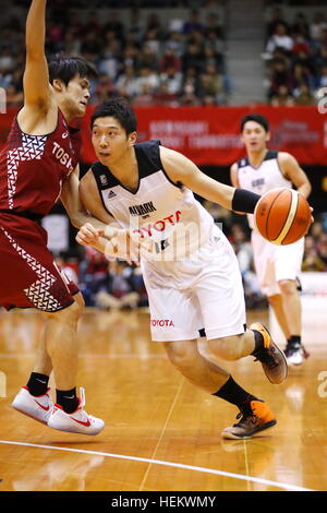 Keijuro Matsui (Alvark), 23 dicembre 2016 - Basket : 2016-17 B.LEAGUE Prima Divisione corrispondenza tra Kawasaki Brave Thunders 87-70 Alvark Tokyo team a Todoroki Arena di Kanagawa, Giappone. (Foto di Sho Tamura/AFLO SPORT) Foto Stock