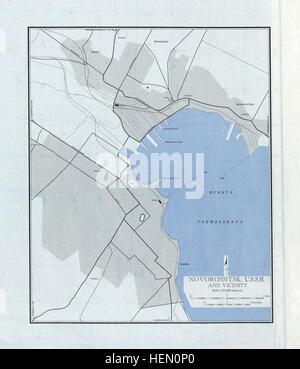 Urss mappa NL 37-10 -verso- Novorossiysk, U.S.S.R Foto Stock