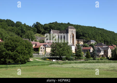 Saint-Amand-de-Coly, Dordogne, Francia Foto Stock