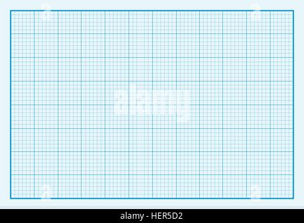 Un foglio di carta millimetrata background design piatto. Grafico e carta, carta grafica di sfondo, carta a griglia, foderata di carta, un foglio di carta millimetrata texture, Illustrazione Vettoriale