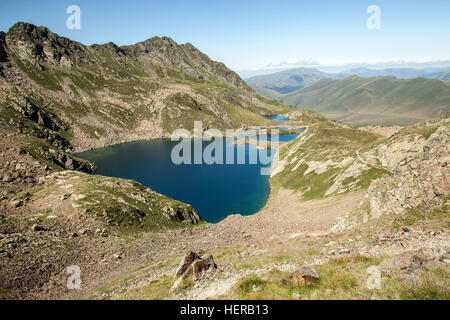 Portillo de Benasque, Ibones de Boum du Porto, Ibones, Reise, Landschaft, Nationalpark, Benasque, Frankreich, vedere, Foto Stock