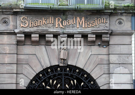 Shankill Road missione in Belfast Foto Stock
