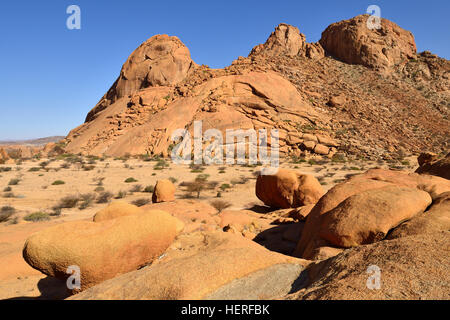 Spitzkoppe, Grootspitzkop, Regione di Erongo, Namibia Foto Stock