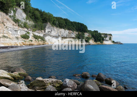 Stevns Cliff, Store Heddinge, Zelanda, Danimarca Foto Stock