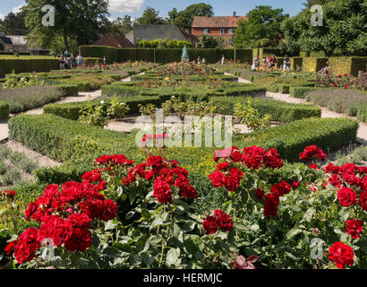 Il Castello di Rosenborg e giardini, Copenaghen Foto Stock