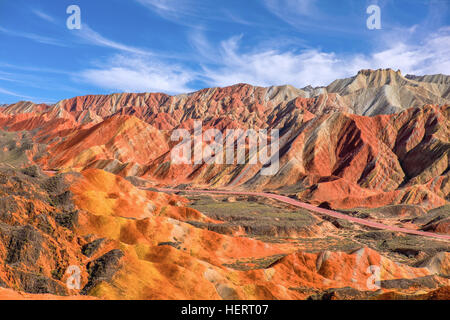 Zhangye Geoparco nazionale, Gansu Sheng, Cina Foto Stock