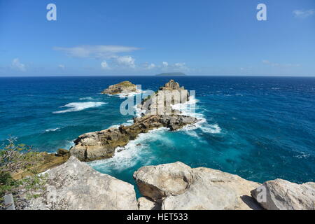 La Pointe des Châteaux Guadalupa Foto Stock