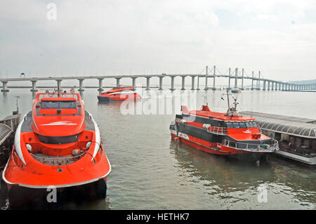 Turbojet Traghetti di Macau Terminal Cina Foto Stock