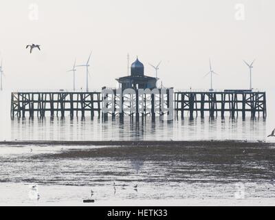 Herne Bay molo vecchio, Kent Foto Stock