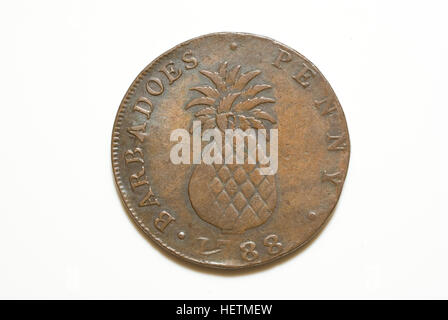 Penny di Barbados Foto Stock