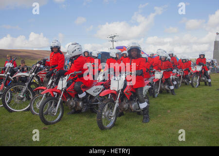 Poco Pim display moto team al Gala Leadhills 2014 Foto Stock