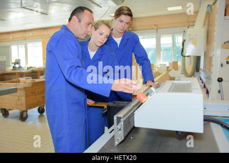 Classe di macchine per la lavorazione del legno Foto Stock