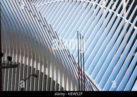 Struttura Oculus, One World Trade Center di New York City, New York, Stati Uniti d'America Foto Stock