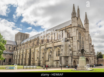 La Cattedrale di Winchester, Hampshire, Inghilterra Foto Stock