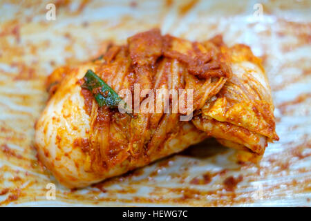 Le verdure fermentate in stile Coreano Kimchi o. Foto Stock