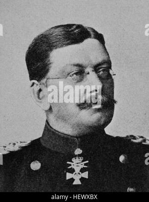 Freiherr Wilhelm Leopold Colmar von der Goltz, 12 agosto 1843 - 19 aprile 1916, noto anche come Goltz Pascià, è stato prussiano Maresciallo di Campo e scrittore militare., immagine dal 1895, digitale migliorata Foto Stock