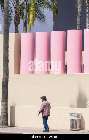 Skyscapers Pershing Square,centro nel quartiere finanziario,nel centro cittadino di Los Angeles,L.A., California, U.S.A.,Stati Uniti d'America Foto Stock