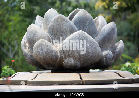 Memoriale di Sir Seewoosagur Ramgoolam, Primo Ministro, alla SSR Giardino Botanico Pamplemousses, Mauritius Foto Stock