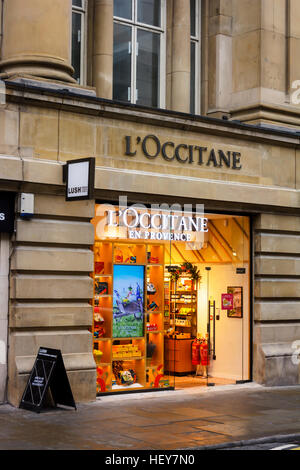 L'Occitane en Provence store in St. Mary's Gate, Manchester. Foto Stock