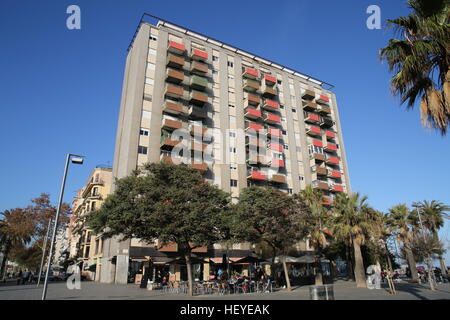 Barceloneta, Barcellona, in Catalogna, Spagna Foto Stock