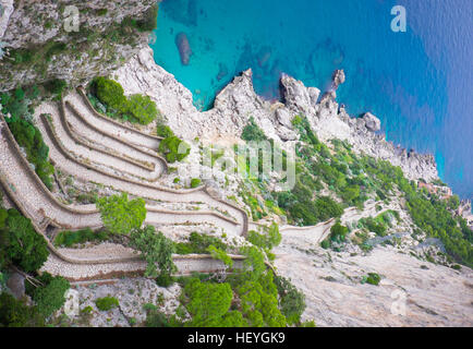 Isola italiana di Capri Foto Stock