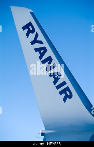 Ryanair, l'ala di coda Foto Stock