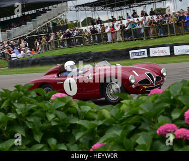 Christopher Mann, Alfa Romeo Disco Volante, Freddie Marzo Memorial Trophy, Sport Racing Cars, Goodwood 2016, 2016 classic cars, Goodwood, andare Foto Stock