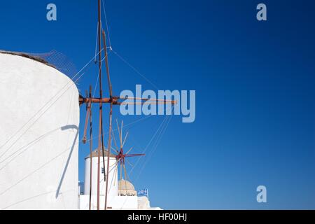 Grecia Santorini isole Cicladi Mar Egeo White wash edifici bellissimo panorama vista estate Vacanza Ferie Foto Stock