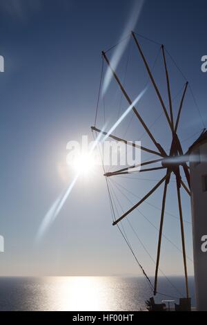 Grecia Santorini isole Cicladi Mar Egeo White wash edifici bellissimo panorama vista estate Vacanza Ferie Foto Stock