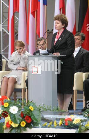 Cracovia in Polonia - 04 giugno 2009: il ventesimo anniversario del crollo del comunismo nell' Europa centrale o/p Meglena Plugcziewa Foto Stock