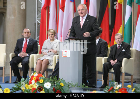 Cracovia in Polonia - 04 giugno 2009: il ventesimo anniversario del crollo del comunismo nell' Europa centrale o/p Foto Stock