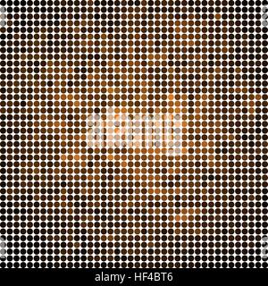 Abstract colorati di vettore punti rotondi background - marrone Illustrazione Vettoriale