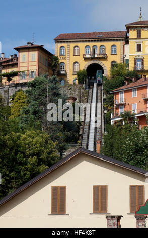 La funicolare di Biella, Piemonte, Italia Foto Stock