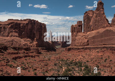 Park Avenue nel Parco Nazionale di Arches Foto Stock