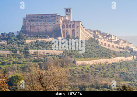 Basilica di San Francesco, Assisi, Perugia provincia, regione Umbria, Italia. Foto Stock