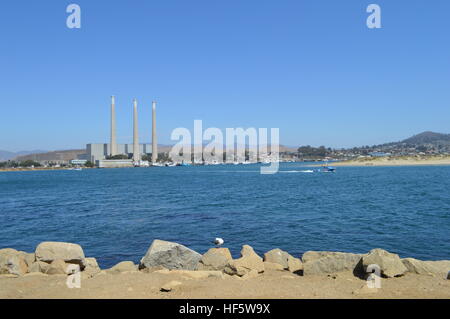 Morro Bay Beach California impianto di dissalazione Foto Stock