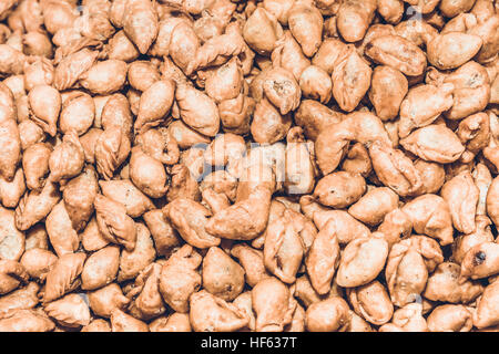 Mini fritto curry puff (pan klip, pan dolce sip in tailandese) Foto Stock