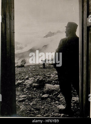 Ufficiale di riferimento alpino della 59th Mountain Brigade, Dr. Kugy, durante la prima guerra mondiale Foto Stock