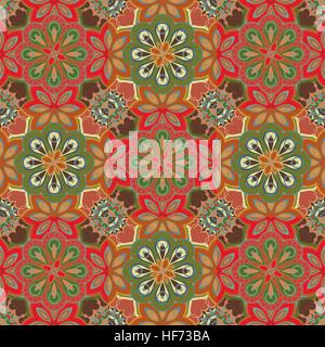 Seamless pattern colorati in stile orientale. L'Islam, l'Arabo, motivi asiatici Illustrazione Vettoriale